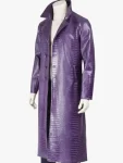 Jared Leto Joker Purple Leather Coat