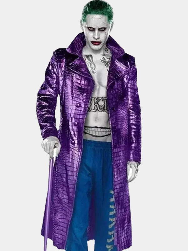 Jared Leto Suicide Squad Joker Purple Coat