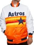 Astros Star White and Orange Unisex Jacket