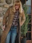 Beth Dutton Yellowstone Leather Brown Coat