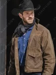 Ian Bohen Tv Series Yellowstone S03 Ryan Cotton Brown Jacket