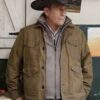 John Dutton Yellowstone Cotton Brown Jacket
