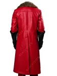 Santa Claus The Christmas Chronicles 2  Red Leather Fur Coat