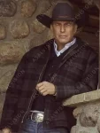 Yellowstone Kevin Costner Plaid Wool Checked Jacket