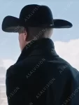 Yellowstone S02 Neal McDonough Black Wool Coat