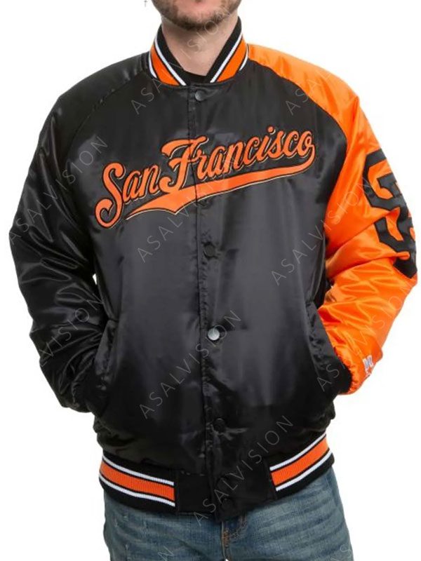 SF Giants Black And Orange Jacket