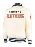 Houston Astros Star Cream Captain II Full Zipper Starter Jacket