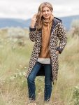 Joe Fresh Jilly Leopard Print Hooded Coat