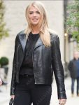 Kate Upton Leather Black Jacket