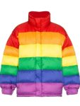 Rainbow Gooba 6ix9ine Puffer Parachute Jacket
