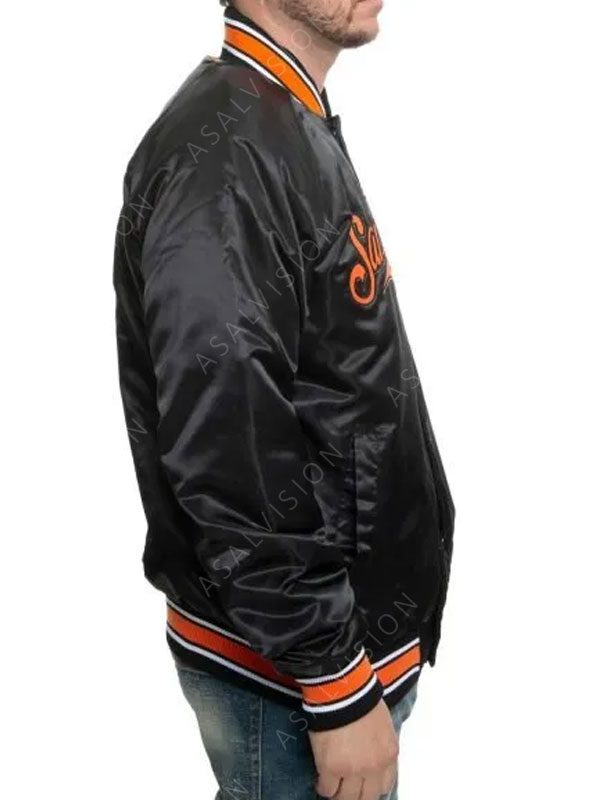 San Francisco Giants Black And Orange Varsity Jacket