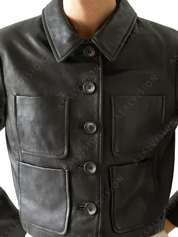Addams Black Leather Jacket