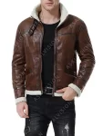 Bomber Leather Shearling Jackets