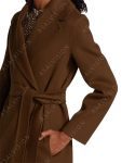 Devil in Ohio 2022 Brown Belted Trench Wool Coat