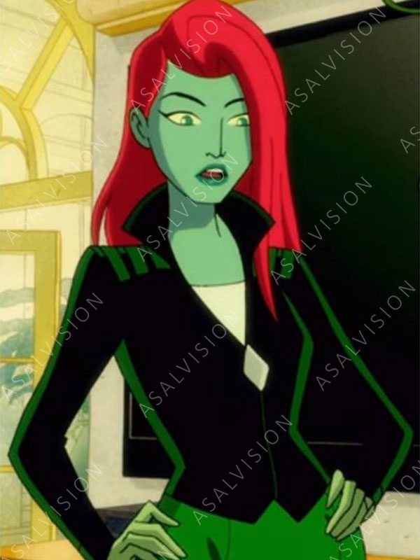 Poison Ivy Harley Quinn Black And Green Jacket