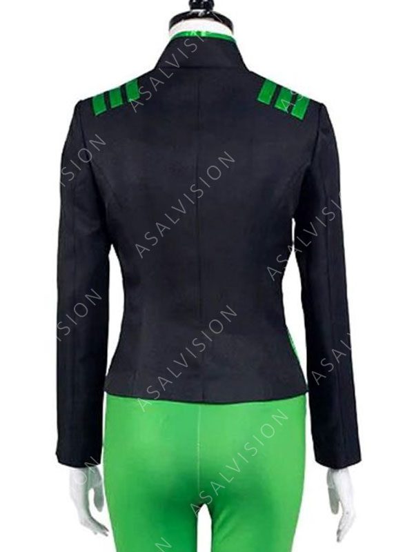Poison Ivy Harley Quinn Black And Green Leather Jacket