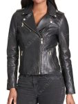 Womens Asymmetrical Motorcycle Leather Jacket