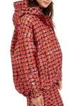 Emily Cooper Cherry Printed Hooded Jacket