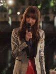 Lily Collins Emily In Paris Emily Cooper S03 Silver Sequin Blazer