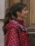 Emily In Paris S03 Emily Cooper Cherry Printed Jacket
