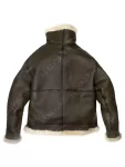 Jamie Bomber Brown Shearling Leather Jacket