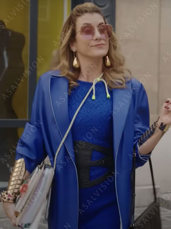 Kate Walsh Emily in Paris S03 Madeline Wheeler Blue Coat