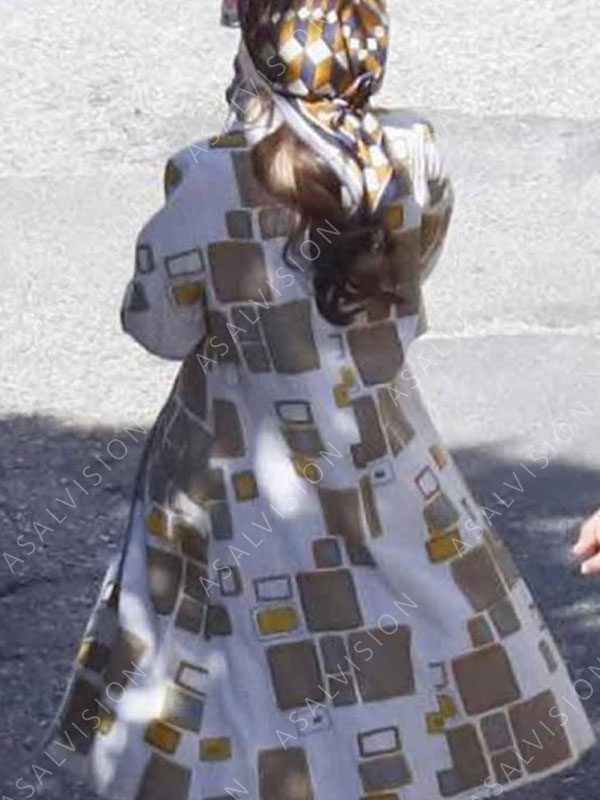 Lily Collins Emily In Paris Season 2 Emily Cooper Printed Fleece Coat