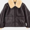 Mens Flight Navy M-445A Shearling Leather Jacket