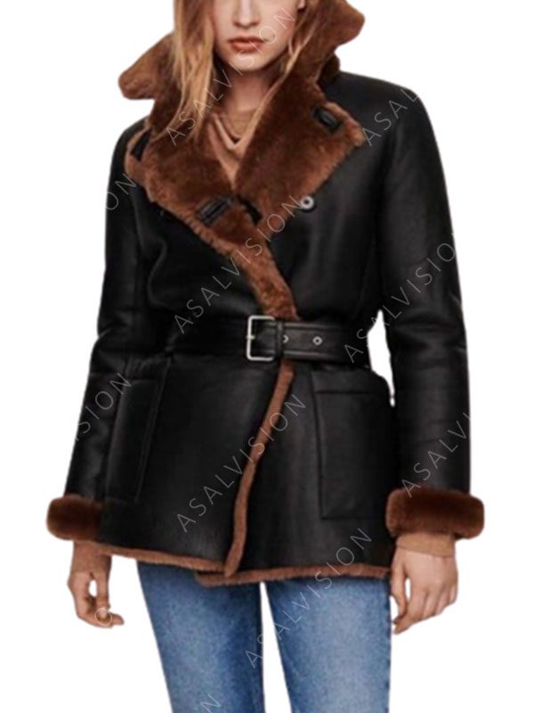 Rita Shearling Leather Jacket