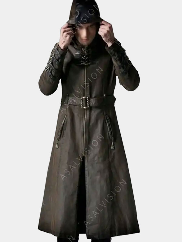 Steampunk and Post-Apocalyptic Wasteland Hooded Coat