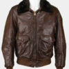 Steve Jobs Brown Bomber Leather Jacket