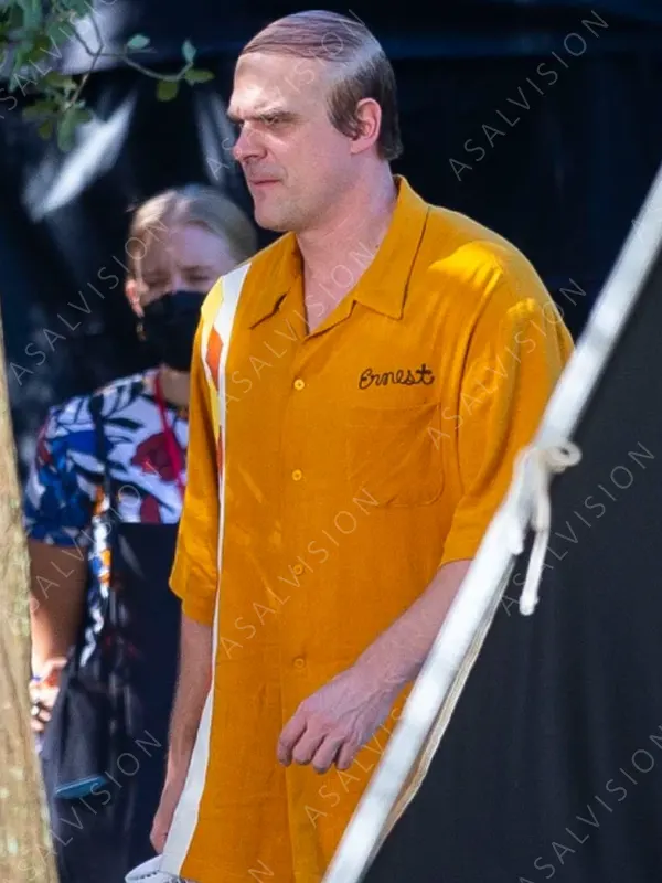 David Harbour Yellow Banana Split Ernest Shirt
