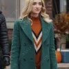 Georgia Miller Brianne Howey Green Wool Coat