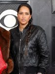Helen Lasichanh Grammy 2023 Leather Quilted Jacket