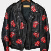 Rolling Stones Leather Biker Jacket