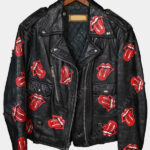 Rolling Stones Leather Biker Jacket