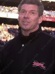 WWE Chairman Vince McMahon XFL Bomber Black Jacket For Mens