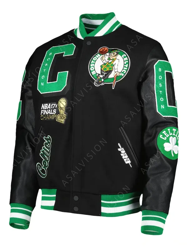 17x NBA Finals Champions Boston Celtics Varsity Jacket