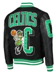 Boston Celtics 17x NBA Finals Champions Varsity Bomber Black Jacket