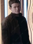 Ed Speleers Star Trek Picard Brown Suede Leather Jacket