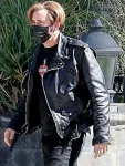 Nicolas Cage The Unbearable Weight of Massive Talent Black Biker Leather Jacket