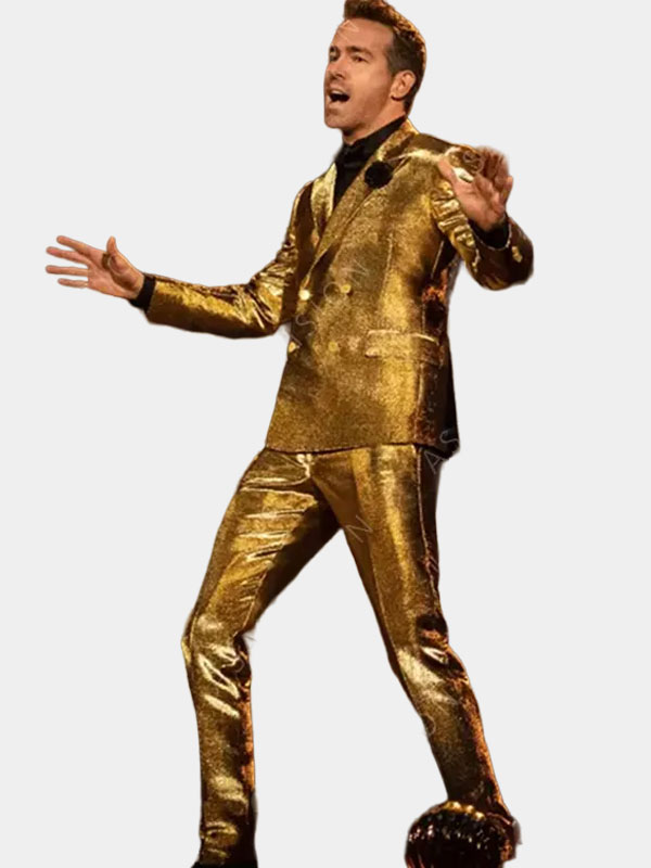 Ryan Reynolds Movie Spirited Golden Suit