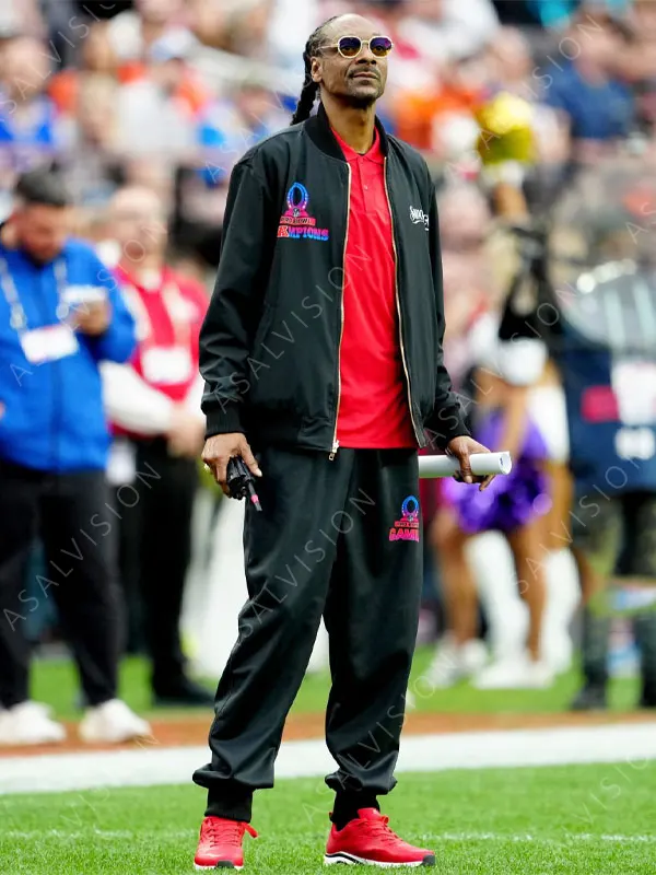 Snoop Dogg NFL Pro Bowl Games Black Tracksuit Jacket