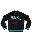Starter WWE Smackdown Logo Bomber Satin Varsity Jacket