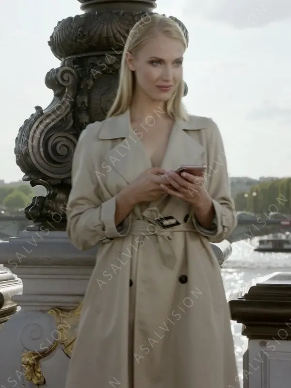 TV Series Emily in Paris Camille Razat Trench Coat