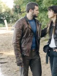 The Walking Dead World Beyond Leather Brown Jacket