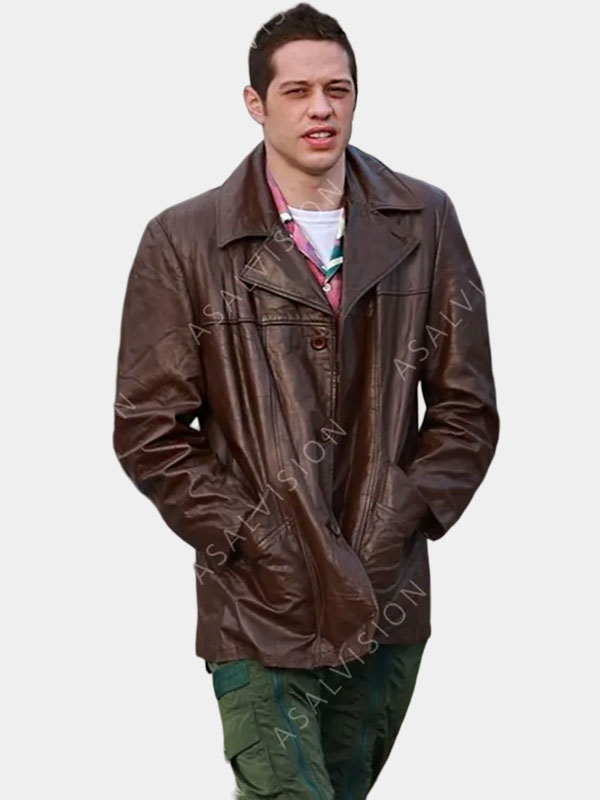 Bupkis Pete Davidson Brown Leather Jacket