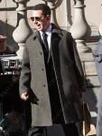Kendall Roy Succession S04 Gray Trench Wool Coat