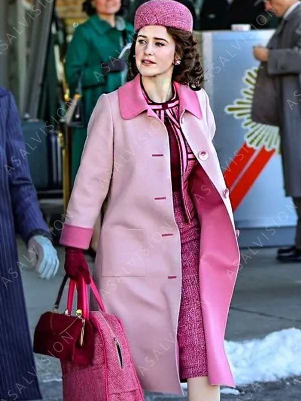 Miriam Maisel The Marvelous Mrs. Maisel S05 Rachel Brosnahan Pink Coat