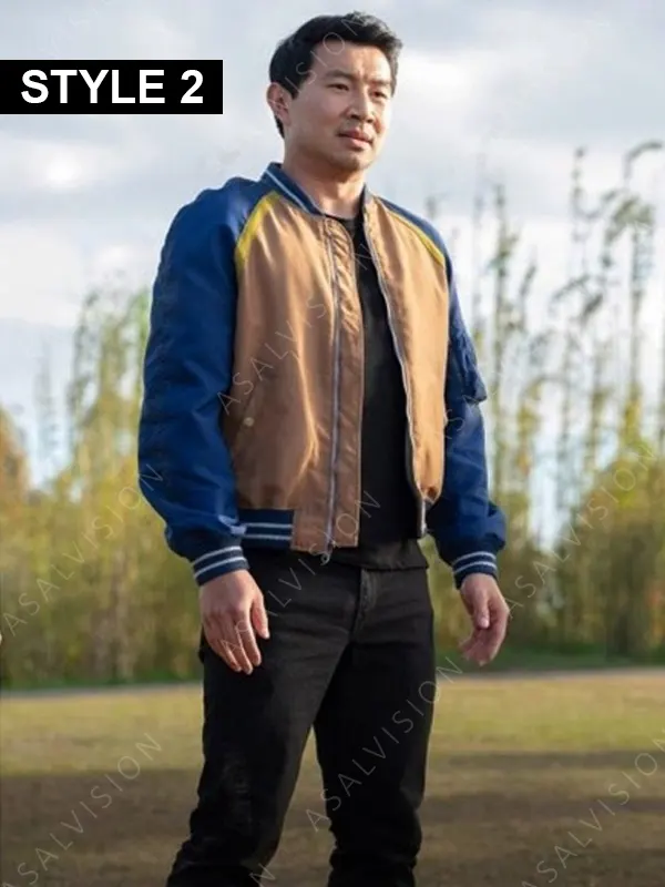 Simu Liu Shang-Chi and the Legend of the Ten Rings Shang-Chi Red Bomber Jacket